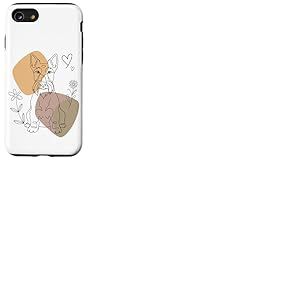 Line Art Scottish Terrier Minimalist Coque pour iPhone SE (2020) / 7/8