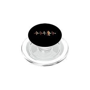 ECG Pulse Heartbeat Angler Colorful PopSockets PopGrip pour MagSafe