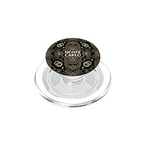 Casino Art d&eacute;co Monte Carlo avec Motifs g&eacute;om&eacute;triques &eacute;l&eacute;gants PopSockets PopGrip pour MagSafe