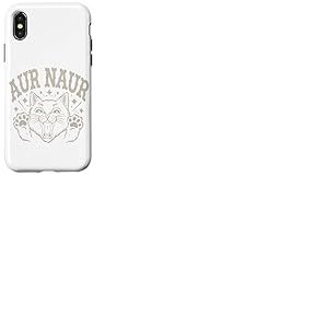AUR Naur Tshirt Chats Dr&ocirc;le Chat Kitty Chaton Chats Tomcat Coque pour iPhone X/XS