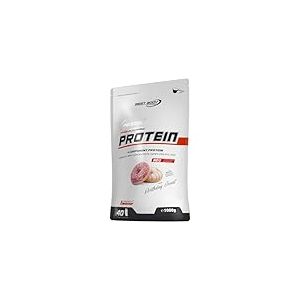 Best Body Nutrition Gourmet Premium Pro Protein, Donut, Shake protéiné à 4 composants: Caséinate, concentré de whey, isolat de whey, protéine d'œuf, sachet zippé de 1 kg