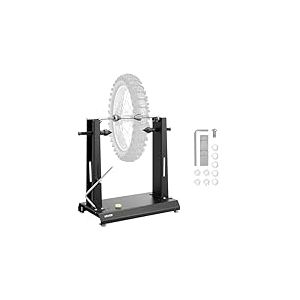 VEVOR &Eacute;quilibreuse de Roue de Moto Manuelle Charge 40 kg, Dispositif d'&Eacute;quilibrage des Pneus avec Support de Centrage, Diam&egrave;tre de Roue Compatible 88,9 cm, pour la Plupart des Motos V&eacute;los, Atelier