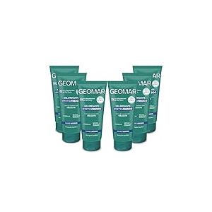 GEOMAR | Gel Drainant Effet Froid, contre les Imperfections de la Cellulite, procure des Jambes Légères, Ingrédients à 95% d'Origine Naturelle, Made in Italy, 6 x 200 ml