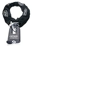 Artago 69T100 Chaine Antivol Moto Lourde + Mini U, Sécurité Maximale Homologué SRA, Sold Secure Gold, ø15mm 100cm, Cadenas Mini U en Acier Forgé MONOBLOK, Sécurité Maximale Testée, BUNKER SELECTION