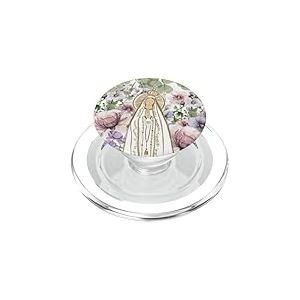 Notre-Dame Virgen De Guadalupe Vierge Marie Fleur Violet Boho PopSockets PopGrip pour MagSafe