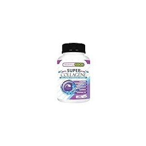 Healthy Fusion Super Collagène | Collagène Hydrolysé Peptan | Articulations, Peau, Cheveux & Ongles | Avec Magnésium, Calcium, Vit. C & D3 | 180 Comprimés