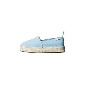 Calvin Klein Espadrilles Femme Compensées, Bleu (Cool Blue), 36