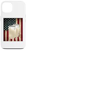 Congas Drapeau américain avec percussion batteur Conga Coque pour iPhone 13