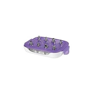 Wilton Douilles à Pâtisserie Starter Set/9, Douilles Professionnelle Métallique Buse de Glaçage Réutilisable pour la Décoration de Gateaux, Muffins et de Cupcakes