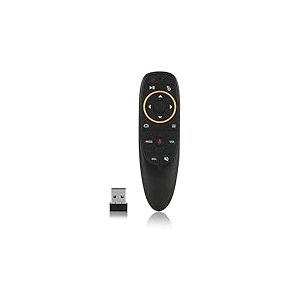 Leyf M6 Air Mouse Mini Gestes T&eacute;l&eacute;commande Voice sans Fil Clavier avec Gyroscope 6 Axes pour Android TV Box, Smart TV, PC, Ordinateur Portable
