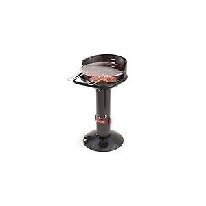 Barbecook Loewy 50 barbecue au charbon de bois, bbq a charbon en émail noir Ø 47.5cm H 99cm