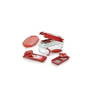 Genius Nicer Dicer Smart, 9 pièces, Couper, Cubes, rabots, épluchures, rangements, Coupe-Fruits et légumes