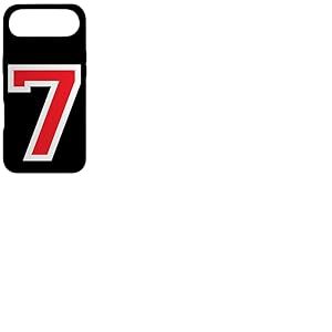 #7 Maillot de Sport Universitaire Num&eacute;ro 7 Rouge 7e Anniversaire Coque pour iPhone Air