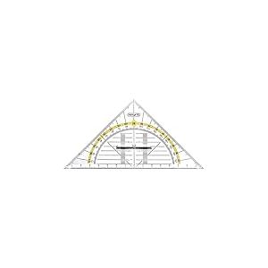 Herlitz Petit triangle géométrique avec poignée, 1 pièce dans un emballage transparent