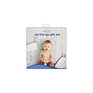 Ubbi On-The-Go Gift Set, Baby Essentials, Includes Portable Changing Pad, Wipe Dispenser, and Bag Dispenser, Newborn Baby Essential