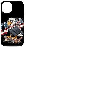 Déguisement d'aigle de Skateboard Fresh USA Coque pour iPhone 12/12 Pro