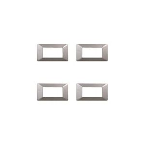 Plaque compatible ViMAR plana, plaques en plastique ensemble 4 pièces 4 places pour remplacement des plaques existantes - s'adaptent parfaitement au support d'origine