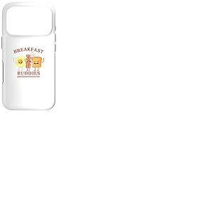 Breakfast Buddies Dessin anim&eacute; R&eacute;tro Dessin anim&eacute; Mignon Esth&eacute;tique Diner Coque pour iPhone 17 Pro