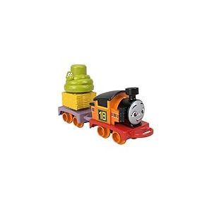Thomas & Friends Locomotive à Pousser Thomas et Ses Amis Ma Première Nia, Train avec Marchandise à empiler pour Les Enfants à partir de 18 Mois, HYG34
