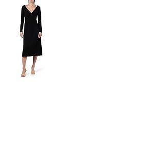 Tommy Hilfiger Robe Cache-C&oelig;ur Femme avec Col en V, Noir (Black), L