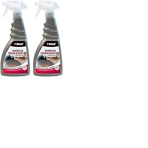 Nettoyant & Degraissant Intensif pour Barbecue Helvet &ndash; Dissout Efficacement les Graisses & les Suies &ndash; Apte au contact Alimentaire - 500 mL (Lot de 2)