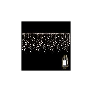 SALCAR Guirlande Stalactite Exterieur, 5M 200 LED Rideau Lumineux Noel vec 8 Modes et Minuterie, IP44 étanche Guirlande Lumineuse Exterieur pour Fenêtre, Balcon, Jardin, Toit, Blanc Chaud