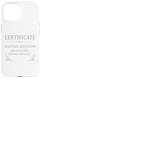 Certificat Cliffside Bootcamp &mdash; &Eacute;dition Party & Vegas 2025 Coque pour iPhone 15
