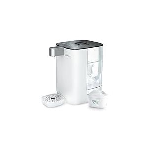 BRITA Cube Distributeur d'eau filtr&eacute;e chaude ou temp&eacute;r&eacute;e (4.0 L) diff&eacute;rentes tailles de contenants pr&eacute;-enregistr&eacute;s, technologie UV-C & filtre &agrave; eau MAXTRA PRO Expert anti-tartre inclus