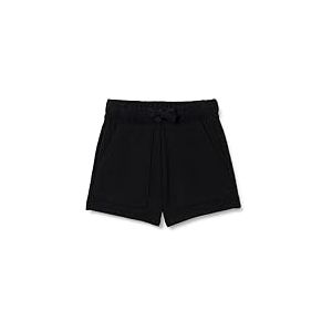 Amazon Essentials Short en Tissu éponge avec Poches plaquées Fille, Noir, 9 Ans