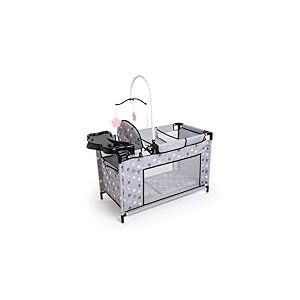 Bayer Design 62607AA Lit de poupée avec Chaise Haute intégrée, Table à Langer, Mobile, Accessoire pour poupée