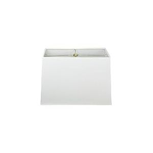 Royal Designs, INC rectangle arrière rigide Abat-jour – Lin Blanc (8 x 16) x (10 x 18) x 12