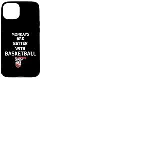 Les lundis Vintage sont Meilleurs avec Le Basketball Retro Basketball Coque pour iPhone 15 Plus