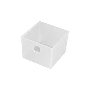 NINKA Banio 5016.11 20909 Boîte de rangement en plastique translucide Blanc 84 x 84 mm