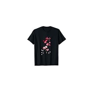 Sakura Feuilles de cerisier Fleurs d'arbre T-Shirt
