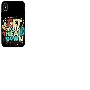 Déclaration Get Your Head Down pour garçons et Filles Coque pour iPhone X/XS
