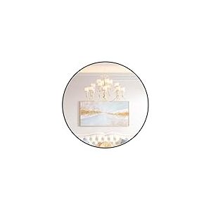 GAOMON Miroir Rond Moderne pour décoration Murale, Miroir Mural pour entrée, Salle de Bain, Salon, Facile à Installer, Noir Mat (50,8 cm)