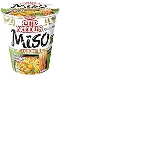 NISSIN Nouilles Japonaises - Saveur Miso - 1 carton de 8 cups