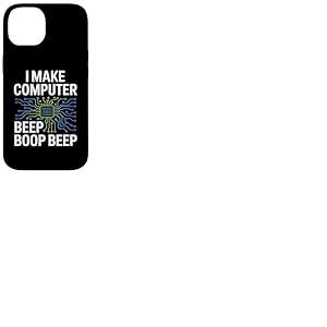 I Make Computer Beep Boop Beep Ingénieur réseau Coque pour iPhone 14