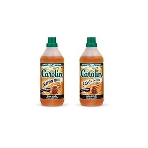 Carolin Nettoyant Sols Perfume Boost Savon noir 1L (Lot de 2)