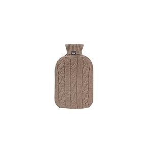 Fashy Bouillotte avec housse tricotée en cachemire marron 2 l