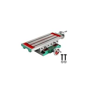 VEVOR Table de fraisage 17,7 × 6,7 pouces Table de fraisage à glissière composée multifonction Table de travail Croix Fraiseuse composée 2 axes 4 façons pour tous les supports de perceuse Fraiseuse de