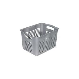Curver 159542 Panier &agrave; Linge Polypropyl&egrave;ne Argent XL/43 x 32 x 26 cm