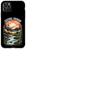 Redstone Colorado USA Retro Mountain Style rétro Coque pour iPhone 11 Pro Max