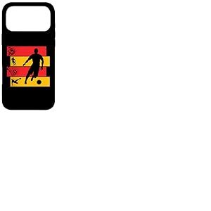 Foot Football Footballeur Joueur de Foot gar&ccedil;on Enfant Retro Coque pour iPhone 17 Pro Max