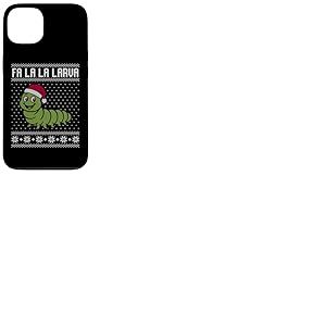 Pull moche Fa la la Larva, drôle d'insecte Noël Coque pour iPhone 13