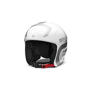 Briko Helmet Mixte Enfant, Brillant, Blanc, argenté, S