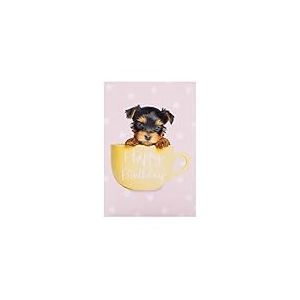 Hallmark Carte d'anniversaire - Motif chiot dans une tasse