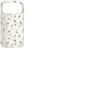 Vintage Redbreast Branches d'hiver Nues Coque pour iPhone 17 Pro Max