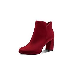 Tamaris Bottines &agrave; talon pour femme 1-25362-45 - Rouge - Taille 36 EU, rouge, 36 EU