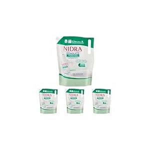 NIDRA | &Eacute;co-Recharge Nettoyant Intime, Rafra&icirc;chissant avec Antibact&eacute;rien, Prot&eacute;ines de Lait, Format &Eacute;conomique, Test&eacute; Gyn&eacute;cologiquement, Made in Italy, 1000 ml (Lot de 4)